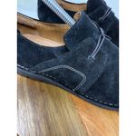 Clarks  Artisan Suede Leather Slip On Loafers Comfort Shoes Black‎ 8.5M Photo 6