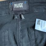 Paige Mayslie Jogger Coated Black Fog Luxe Moto Zip Pant Size 25 Photo 9