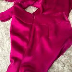 INC  Pink Satin Pants Bow Tie at Ankle Party Pants Sz 4 Photo 6