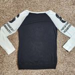 Victoria's Secret Victoria Secret PINK Women's Long Sleeve Sweatshirt Black White Logo Size XS Photo 1