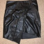 Asymmetrical Leather Skirt Size M Photo 0