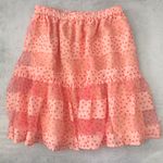 Anthropologie  Corey Lynn Calter Peach Tulle Polka Dot Mini Skirt NEW Photo 1