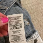 Topshop High Waist Crop Raw Hem Straight Leg Jeans 28 Photo 8