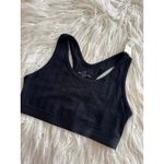 Aerie  Cozy Class Ribbed Knit Sports Bra True Black Size Large Photo 1