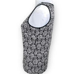 Sundance Ivory and Black Floral Print Sleeveless Top Size S Photo 4