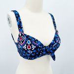 SWIMSUITS FOR ALL Paisley Bow Underwire Bikini Top Size 4 Photo 10