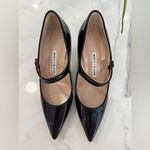 Manolo Blahnik  Camparinew Pointed Toe Mary Jane Pump Photo 6