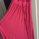 Dana Buchman  size 10 maxi Vibrant Pink dress halter side slits nwot rayon flowy Photo 1