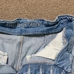 American Eagle  Mom shorts- Denim Blue High-Waisted Shorts Photo 1