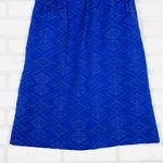 Maeve - ANTHROPOLOGIE Blue Purple Averie Jacquard Aztec Fit & Flare Dress Size 2 Photo 1