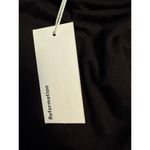 Reformation  Jaco Black Knit Top - Size Large - NWT Photo 3