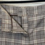 Gianni Bini NWT‎  Womens 12 Pants Alora Brown Beige Plaid Split Flat Front Y2K Photo 8