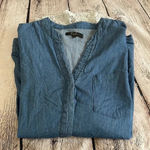 Women’s Earl jeans denim style top 2X Blue Photo 2