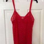Inner Most Red Heart Print See Through Negligee Chemise Gown Large Photo 1