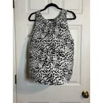 Faded Glory 🩵🩵 Women's Sleeveless Black/White Leopard Print Tank, Large 12/14🩵🩵 Photo 2