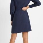 Club Monaco Button Sleeve Dress Robe in Navy/ Bleu Marine Size 2, New w/Tag $269 Photo 1