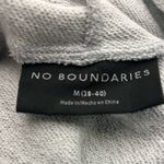No Boundaries Hoodie  Heather Gray Knit Top 38-40 great shape Photo 2