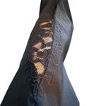 INC International Concepts Black Stretch Pant Asymmetrical Lace Accents Size 2 Photo 1