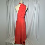 Halston Heritage  Coral Sleeveless Asymmetrical dress | 10 NWT Photo 12