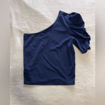 Bobi  LOS ANGELES Ink Blue One Sleeve Women’s Top NWT Sz M Photo 3