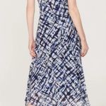 Jason Wu  x RTR Sheer Midi Dress Size 2 Blue White Chiffon Cute! Photo 1