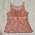 Merona Pink lace babydoll top sleeveless top Photo 4
