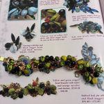 Juliana D & E Carmen Miranda book piece nugget bead bracelet Gold Photo 1