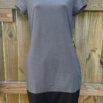 Athleta Ella Dress Gray and black 2 tone Colorblock Wool Blend Photo 0