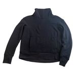 Lululemon Kick The Cold Funnel Neck Size 4 Black Sweatshirt Photo 1