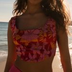 ZARA  Jacquard Floral Tank Top Women’s Medium Photo 0