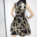 Barok Paris NJ Couture Black & Gold Scuba Material Sleeveless Dress NWT Photo 3