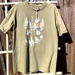 C&C California C & C california Leaf Print Boyfriend T Shirt NWT Small Photo 0