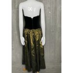 Laura Ashley Vintage  gold holographic color shifting velvet dress 8 iridescent Photo 6