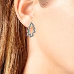 Betsey Johnson  Christmas Tree Earrings, Green Photo 3