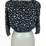 Brandy Melville 3/4 Sleeve Crop Top Off Shoulder Y2K Trendy Soft Girl Aesthetic Photo 0