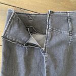 Free People Washed Black Denim Pencil Skirt Size 8 Knee Length Femme High Rise Photo 5