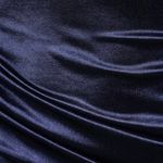 GB NWT Elegant One-Shoulder Asymmetrical Neckline Satin Dress Size 1 Navy Blue Photo 2