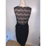 Loft , black, lacy, dress size 4 sleeveless lace black and tan Photo 2