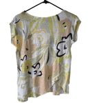 Rachel Zoe  Women's Size Small Pastel Floral 100%‎ Linen Top Photo 4