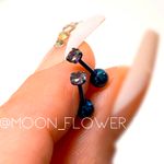 Blue Iridescent CZ Barbell Earrings – 20G Surgical Steel Studs | 3mm Photo 6