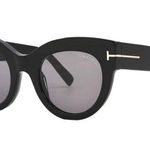 Tom Ford SUNGLASSES FT1063 01C Shiny Black / Smoke Mirror Photo 0