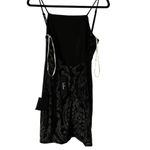 Lulus Sequin Mini Dress Size Small HOCO Homecoming Cocktail Black Low Back NWT Photo 1