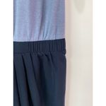 Uniqlo  Shirt Dress Size L Blue Colorblock 3/4 Sleeves Cotton Modal Casual Travel Photo 4