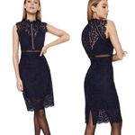 Bardot Lace Panel Midi Dress In Black Size XS NWT Photo 1