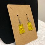 Cute Gummy Bear Earrings Yellow Photo 1