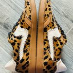 Dolce Vita Notice Stitch Genuine Calf Hair Sneakers Dark Leopard, NWOT Brown Size 12 Photo 2