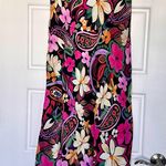 Fifteen Twenty Mia Bias Floral Midi Skirt, Black multi Size Small Photo 1