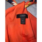 J.Crew 100% Silk  Floral Short Dress Blue Orange Women’s 6 Photo 9