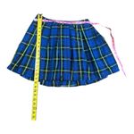 Hot Topic  Blue Green Plaid Pleated Mini Skirt | Size M‎ Photo 1
