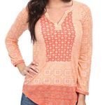 Lucky Brand  coral place scarf top size large Photo 0